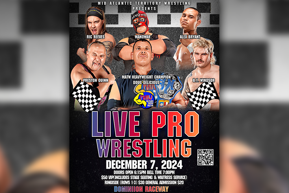 Mid-Atlantic Territory Live Pro Wrestling - December 7, 2024 - Doors Open 6:15pm